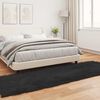 vidaXL Tapis en fausse Tafalla Noir 80 x 250 cm Polyester