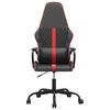 vidaXL Chaise de jeu Noir et rouge Similicuir
