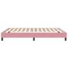 vidaXL Sommier à lattes de lit sans matelas rose 160x210 cm velours