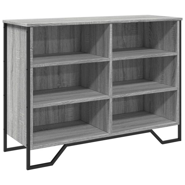 vidaXL Buffet sonoma gris 101x35,5x74,5 cm bois d'ing&eacute;nierie