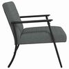 vidaXL fauteuil Gris fonc&eacute; 59 x 75 x 78 cm tissu