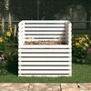 vidaXL Composteur Blanc 100x100x102 cm Bois massif de pin
