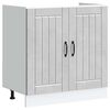 vidaXL Meuble de base de lavabo Lucca gris b&eacute;ton bois ing&eacute;nierie