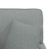 vidaXL Chaise lounge avec jupe Gris clair 91 x 157 x 91 cm tissu