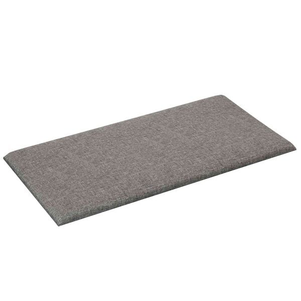 vidaXL T&ecirc;te de lit murale 12 pcs Gris clair 30 x 15 cm tissu