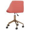 vidaXL Chaises pivotantes &agrave; manger lot de 2 rose velours