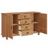 vidaXL Buffet avec tiroir ASKIM 133,5 x 40 x 79 cm Bois de pin massif