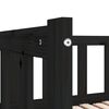 vidaXL Lit coulissant sans matelas noir 2x(90x190) cm