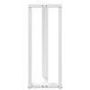 vidaXL Pieds de table de bar en T, 2 pièces, blanc, 40 x 35 x (100-101) cm, acier