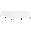 vidaXL Cadre de lit avec matelas Blanc pur 160 x 200 cm tissu