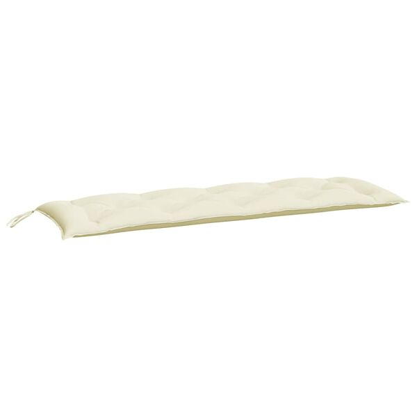 vidaXL Coussin de banc de jardin cr&egrave;me 150x50x7 cm tissu oxford