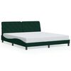 vidaXL Cadre de lit sans matelas vert fonc&eacute; 180x200 cm velours