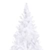 vidaXL Arbre de Noël artificiel pré-éclairé 400 cm blanc
