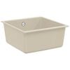 vidaXL &Eacute;vier Beige 430 x 460 mm 80% Quartz et 20% R&eacute;sine