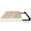 vidaXL &Eacute;tag&egrave;res flottantes 4 pcs ch&ecirc;ne et blanc 60x23,5x3,8 cm MDF
