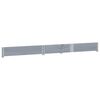 vidaXL Collier de palette gris 150x100 cm bois de pin solide