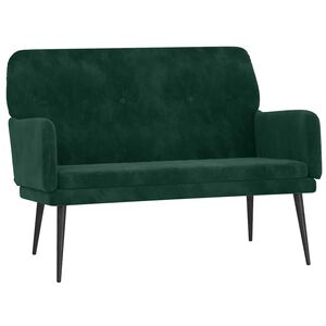 vidaXL Banc Vert foncé 108x79x79 cm Velours