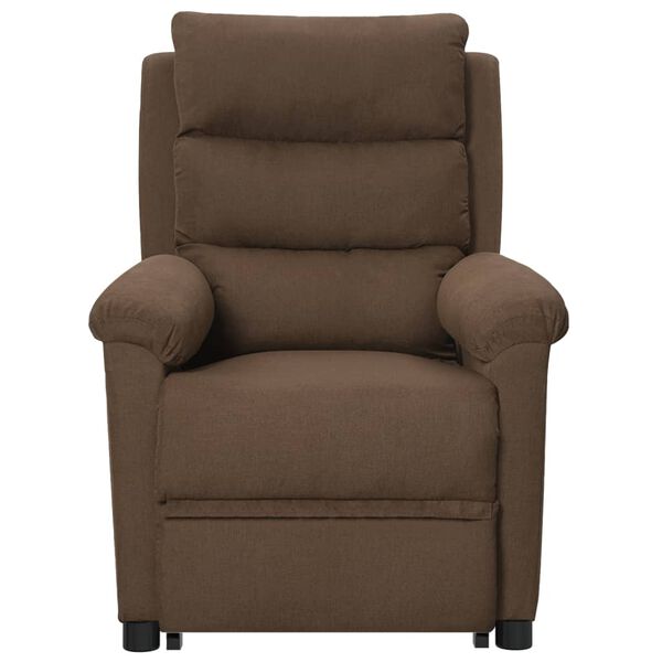 vidaXL Fauteuil Marron Tissu