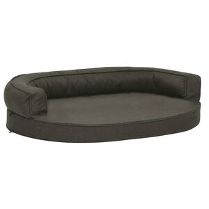 vidaXL Matelas de lit ergonomique pour chien 75x53 cm Aspect de lin