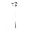 vidaXL Lampadaire de jardin 3 bras 215 cm Blanc Aluminium