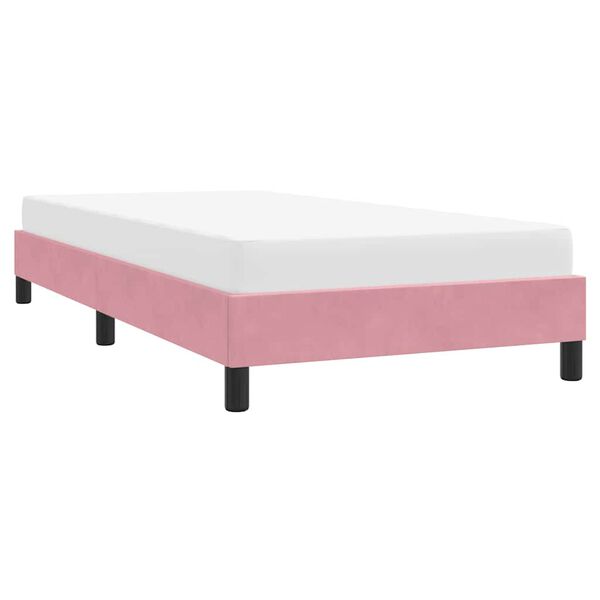 vidaXL Cadre de lit sans matelas rose 90x210 cm velours