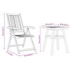 vidaXL Ensemble de salle &agrave; manger pour jardin 3 pcs Marron