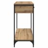 vidaXL Table console avec tiroir Ch&ecirc;ne artisanal 100 x 34,5 x 75 cm