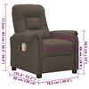 vidaXL Fauteuil de massage électrique Gris Similicuir