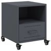 vidaXL Table de chevet anthracite 36x39x43,5 cm acier