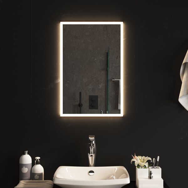 vidaXL Miroir de salle de bain &agrave; LED 40x60 cm