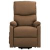 vidaXL Fauteuil de massage Taupe Tissu