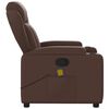 vidaXL Fauteuil de massage inclinable Marron Similicuir