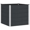 vidaXL Jardini&egrave;re sur&eacute;lev&eacute;e Noir 100 x 100 x 91 cm alu.