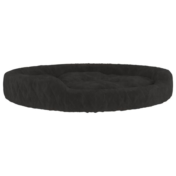 vidaXL Lit pour chien Noir 70x55x23 cm Peluche