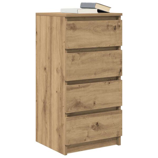 vidaXL Buffet ch&ecirc;ne artisanal 37,5x35x76 cm bois d'ing&eacute;nierie