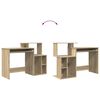 vidaXL Bureau Ch&ecirc;ne Sonoma 120,5 x 44 x 88,5 cm Bois d'ing&eacute;nierie