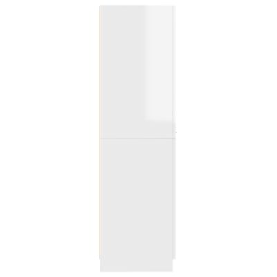 vidaXL Armoire d'apothicaire Blanc brillant 30x42,5x150 cm Aggloméré