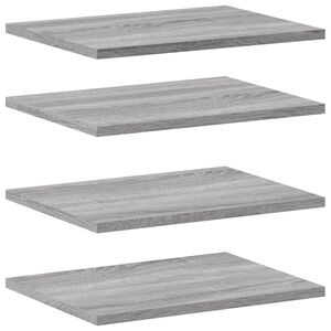 vidaXL &Eacute;tag&egrave;res murales 4 pcs sonoma gris 40x30x1,5 cm bois ing&eacute;nierie