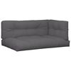 vidaXL Coussins de palette lot de 3 anthracite tissu