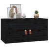 vidaXL Armoires murales 2 pcs Noir 60x30x30 cm Bois de pin massif