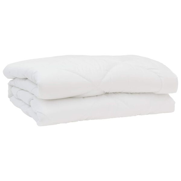 vidaXL Couette avec oreiller 3 pcs Blanc Microfibre
