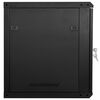 vidaXL Armoire réseau avec stockage Noir 60 x 60 x 50 cm Acier