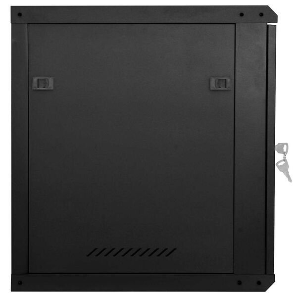 vidaXL Armoire réseau avec stockage Noir 60 x 60 x 50 cm Acier