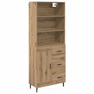 vidaXL Haut Armoire avec tiroir Ch&ecirc;ne artisanal 69,5 x 34 x 180 cm
