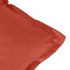 vidaXL Coussins de chaise à dossier bas lot de 2 rouge mélangé tissu
