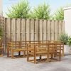 vidaXL Ensemble de canap&eacute;s d'ext&eacute;rieur 7 pcs Naturel et Anthracite