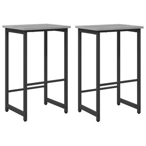 vidaXL Tabouret de bar 2 pc Sonoma gris 40 x 32 x 74 cm