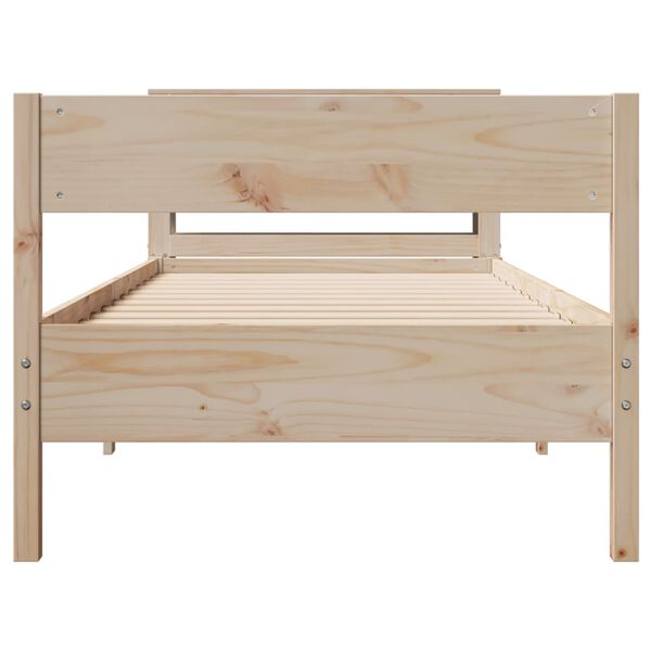 vidaXL Cadre de lit sans matelas 90x200 cm bois de pin massif