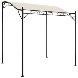 vidaXL Auvent cr&egrave;me 2x2,3 m 180 g/m&sup2; tissu et acier