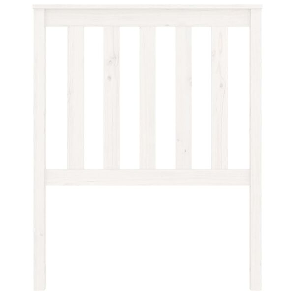 vidaXL Tête de lit Blanc 81x6x101 cm Bois massif de pin